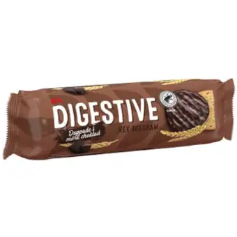 Ica Digestive doppade i mörk choklad 300g