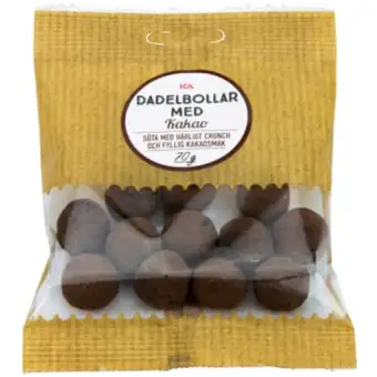 ICA Dadelbollar med Kakao 70g