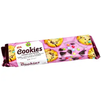 ICA Cookies chokladlinser 150g