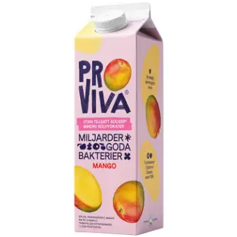 Proviva Fruktdryck Mango Utan tillsatt socker 1l