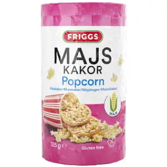 Friggs Majskakor Popcorn