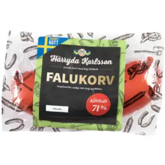 HäRRYDA KARLSSON Falukorv Bit 71% Kötthalt 300g