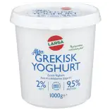 Larsa Grekisk Yoghurt 2% 1l
