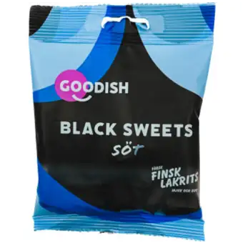 GOODISH Godis Sötlakrits Black Sweets 100g