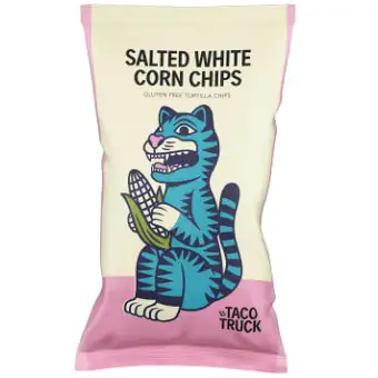 El Taco Truck Chips Salted White Corn 185g