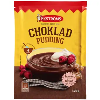 Ekströms Chokladpudding 4 port 120g