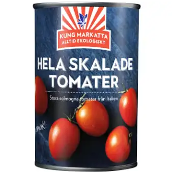 Kung markatta Tomater skalade