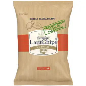 Svenska Lantchips Chips Chili Habanero 200g