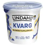 Lindahls Kvarg Blåbär & vanilj 0,2% 900g