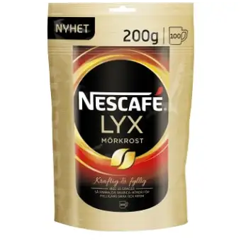 Nescafe Snabbkaffe Refill Lyx Mörkrost