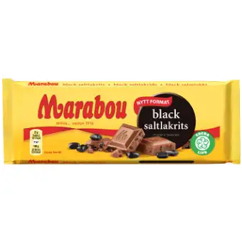 Marabou Black Saltlakrits 100g