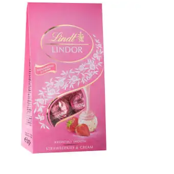 Lindt Chokladpralin LINDOR Strawberry & Cream 137g
