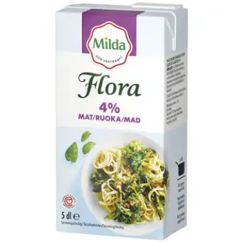 Flora Gräddalternativ Mat 4% Låglaktos 500ml