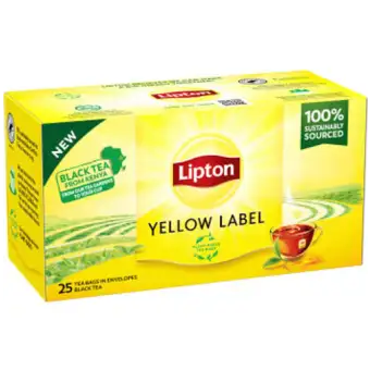 LIPTON Svart Te Yellow label 25p
